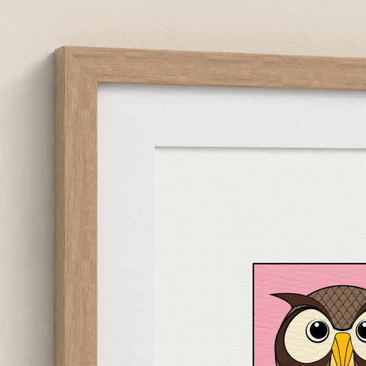 Framed Art Print - Brown Owl
