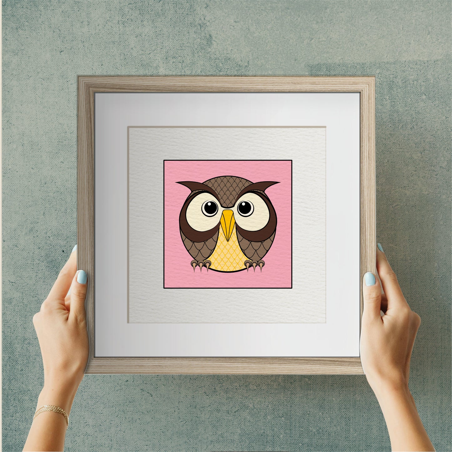 Framed Art Print - Brown Owl