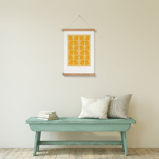 A3 Poster - Sunflowers in Yellow & Orange