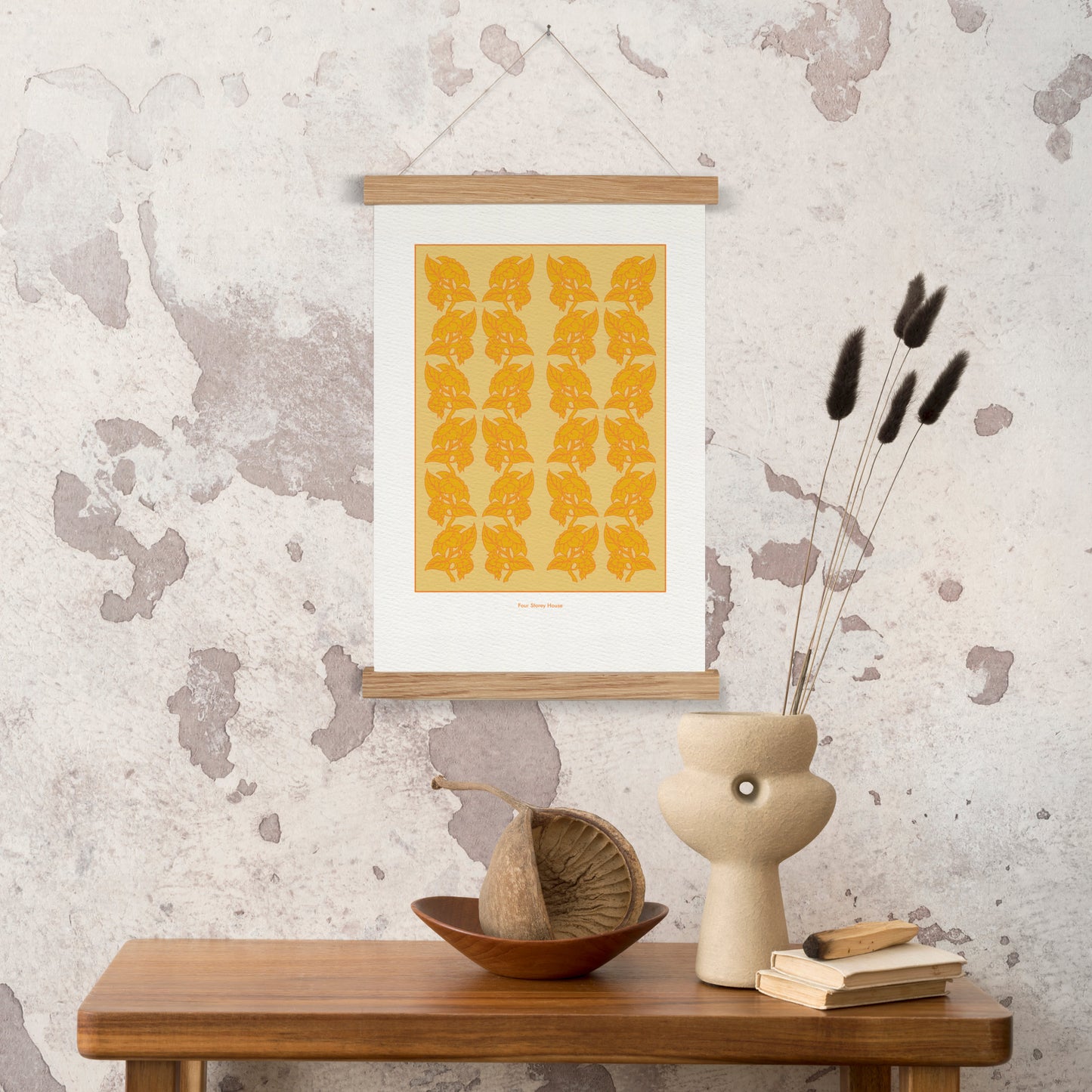 A3 Poster - Sunflowers in Yellow & Orange