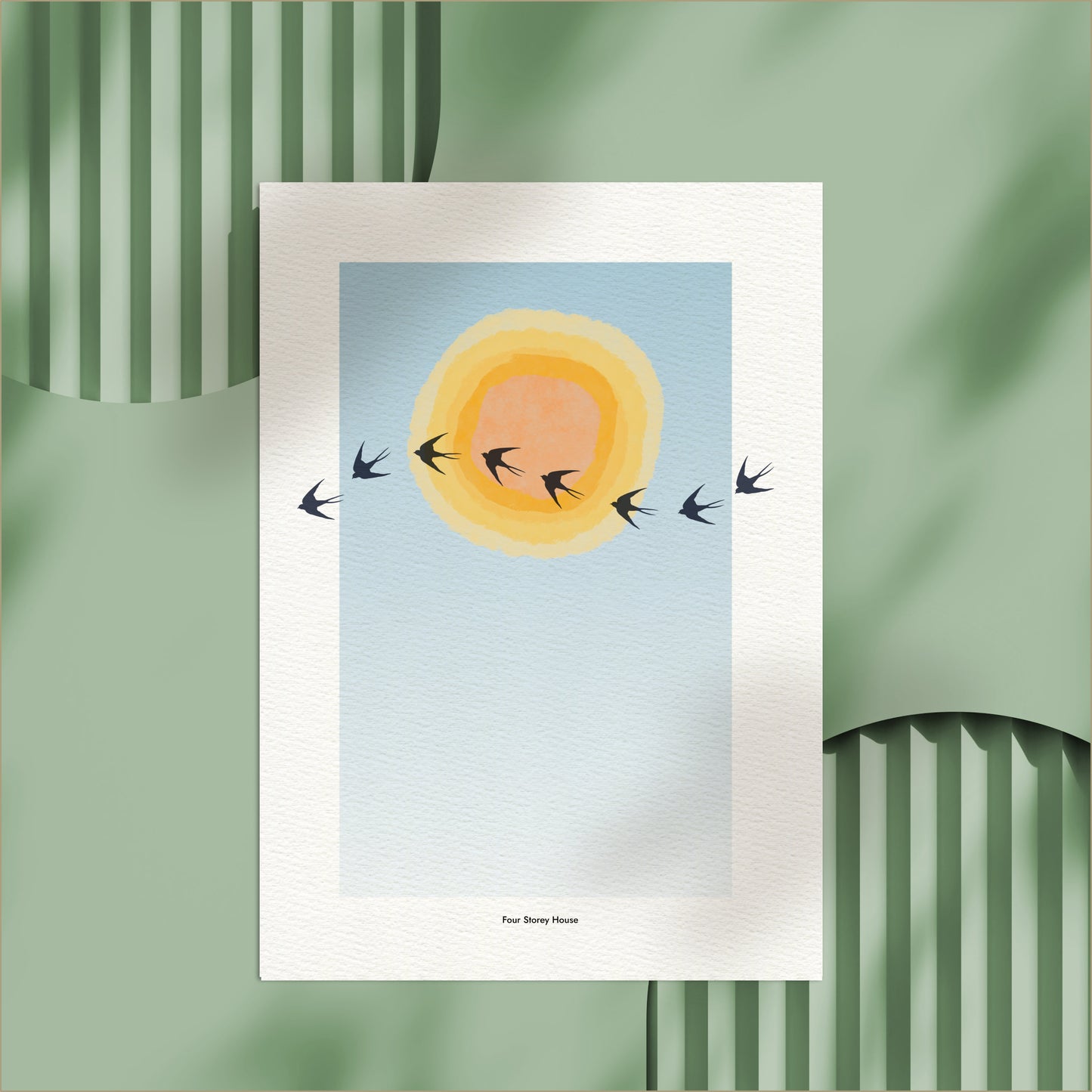 A3 Poster - Swallows