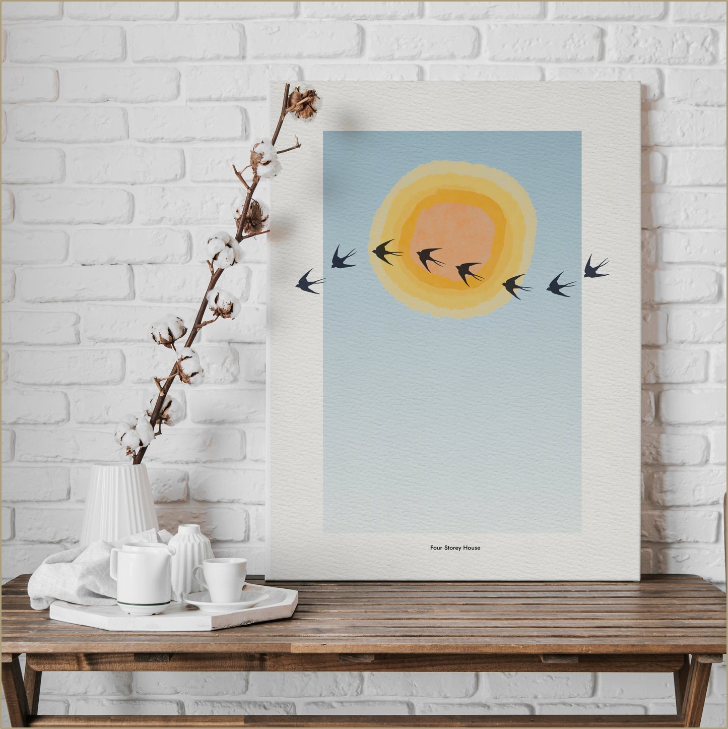 A3 Poster - Swallows