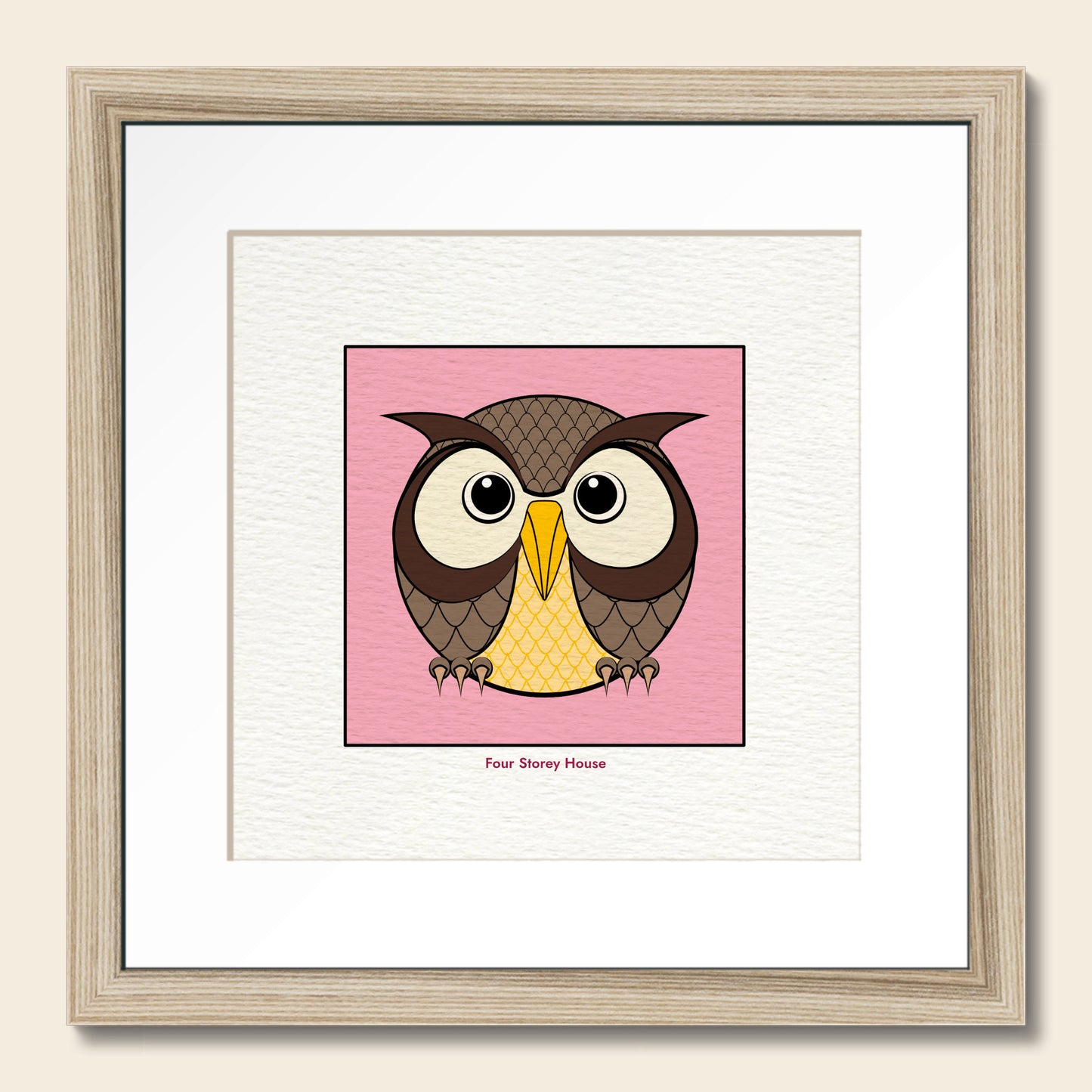 Framed Art Print - Brown Owl