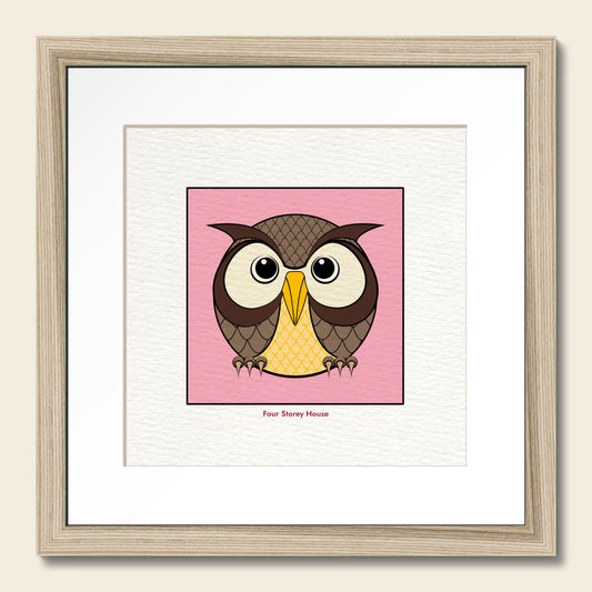 Framed Art Print - Brown Owl