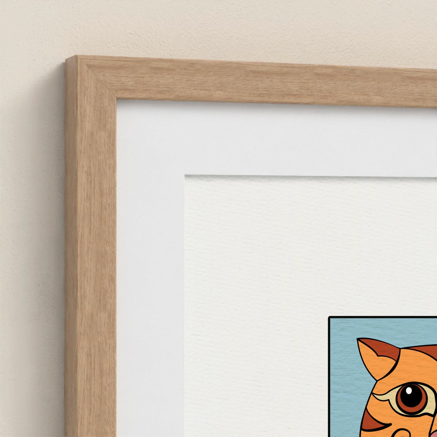 Framed Art Print - Ginger Cat