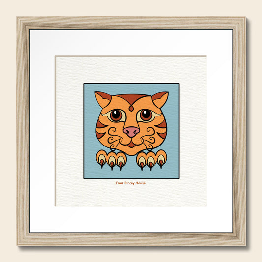 Framed Art Print - Ginger Cat