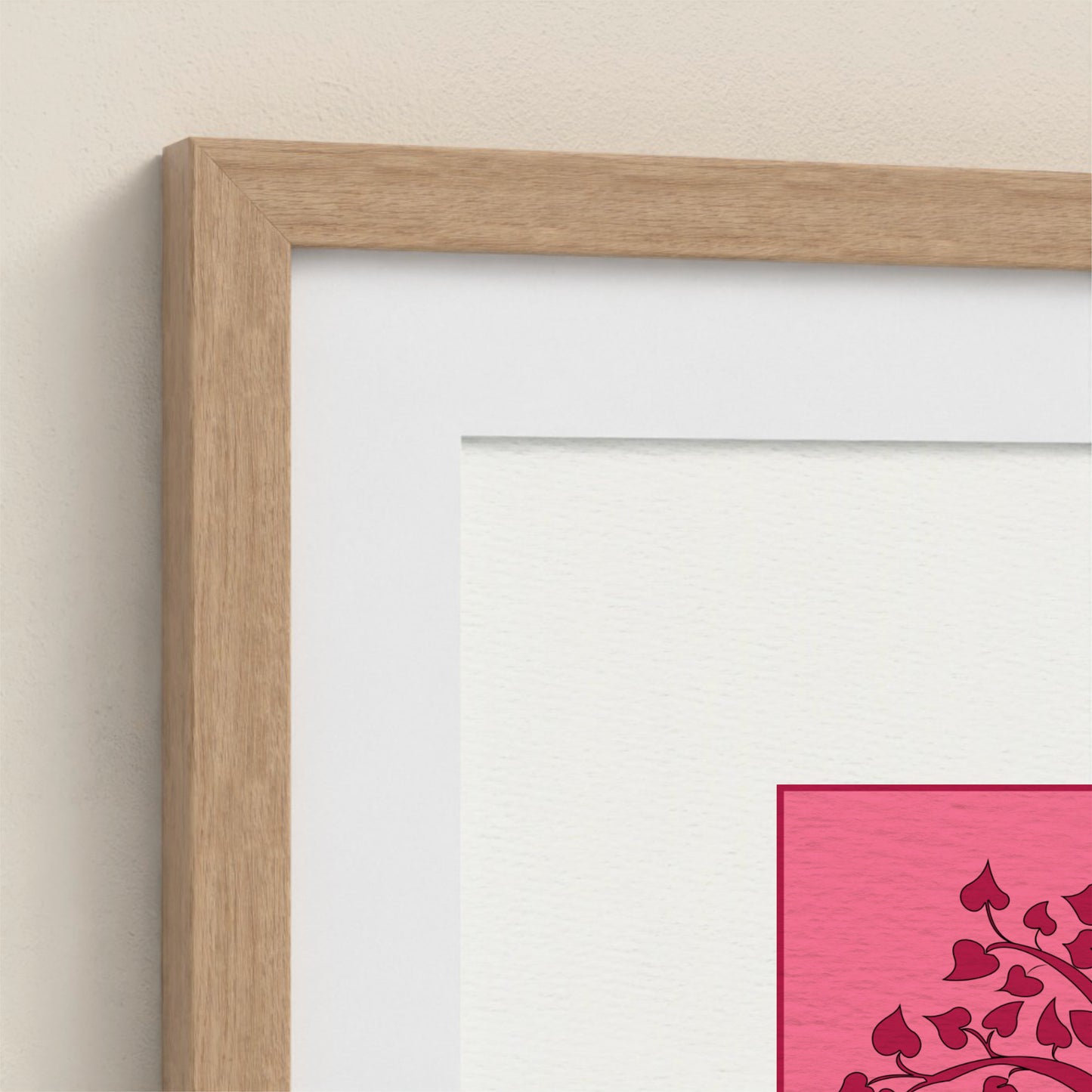 Framed Art Print - Pink Tree
