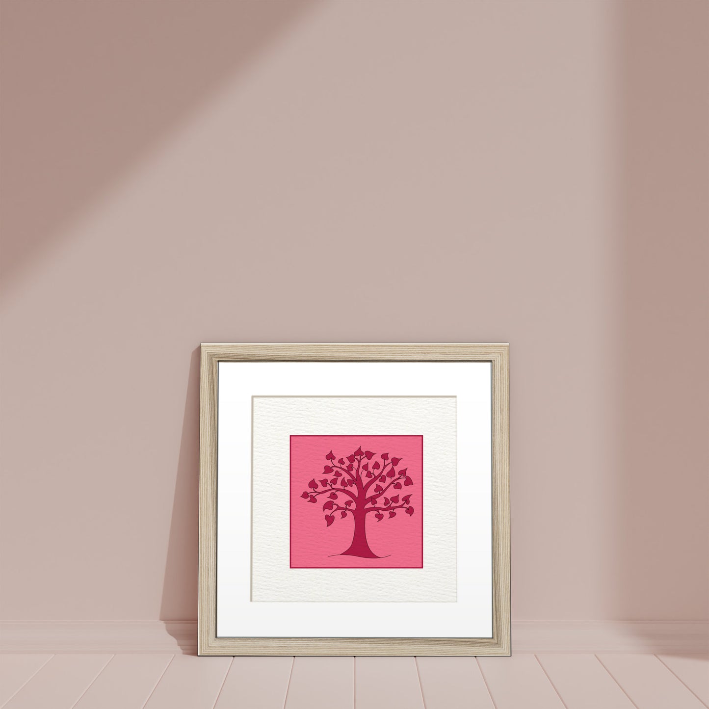 Framed Art Print - Pink Tree