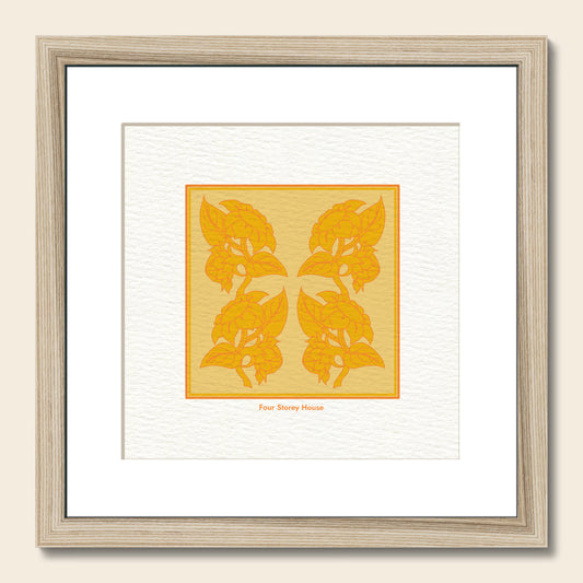 Framed Art Print - Sunflowers in Yellow & Orange