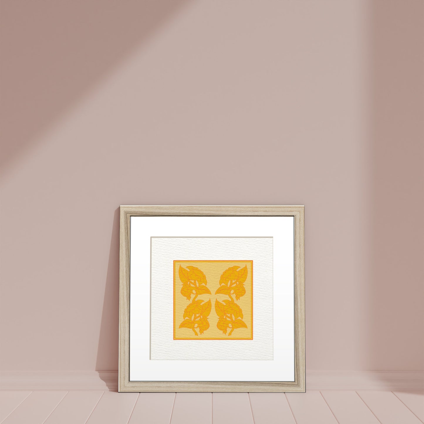 Framed Art Print - Sunflowers in Yellow & Orange