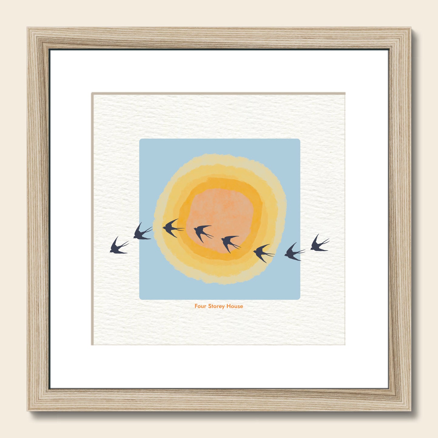 Framed Art Print - Swallows