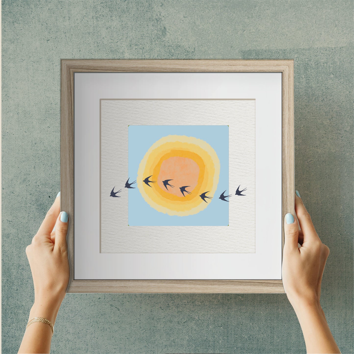 Framed Art Print - Swallows