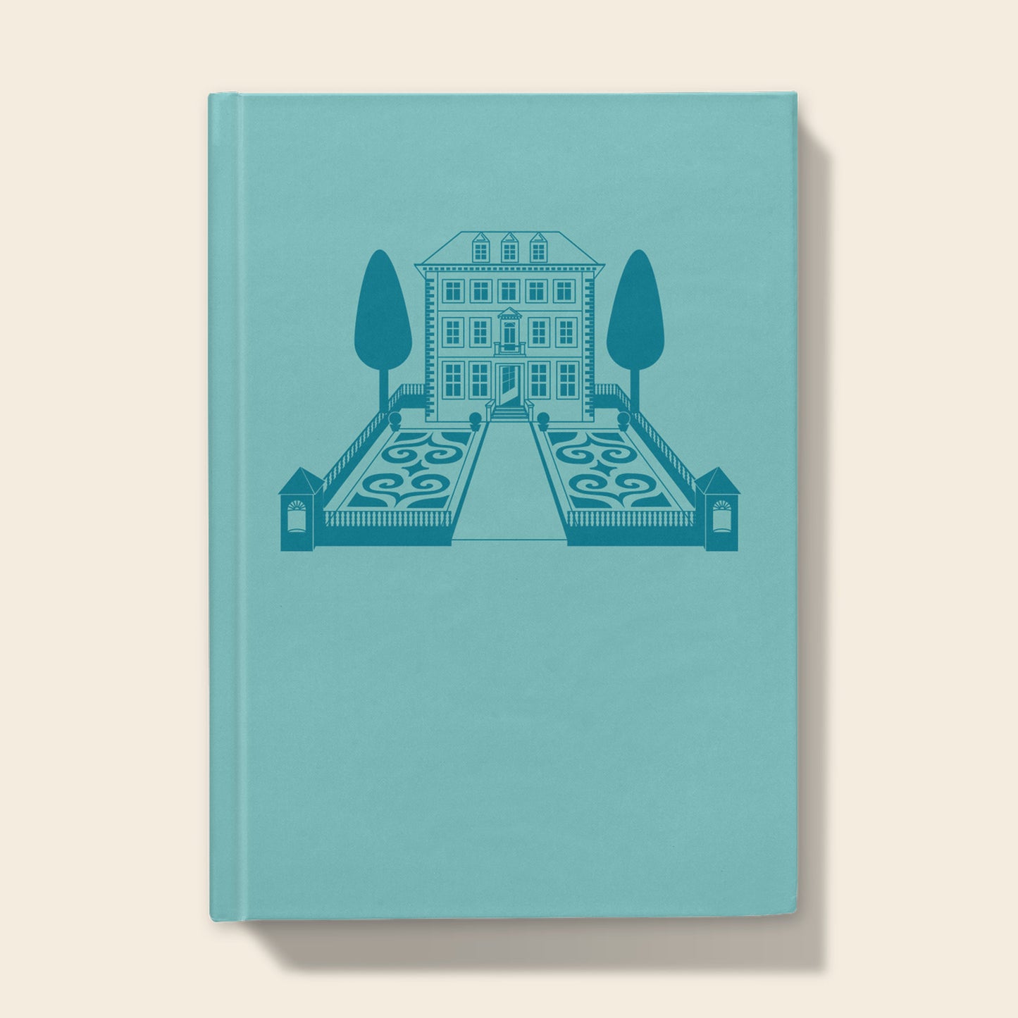 A5 Hardback notebook - Broadstone House in Teal & Blue