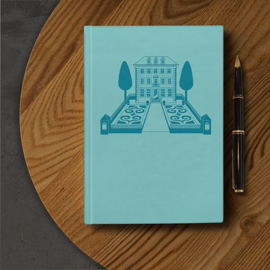 A5 Hardback notebook - Broadstone House in Teal & Blue