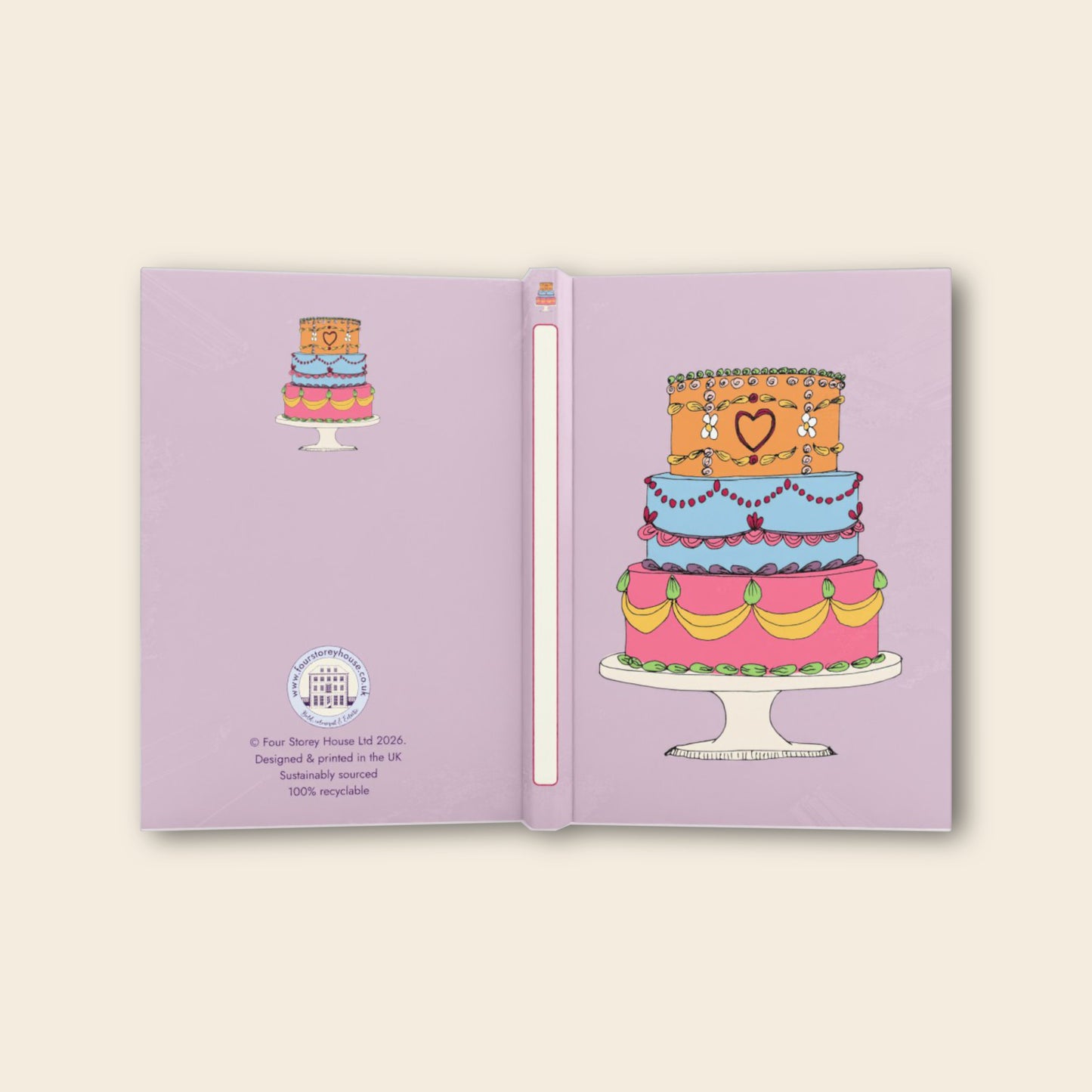A5 Hardback notebook - Cake!