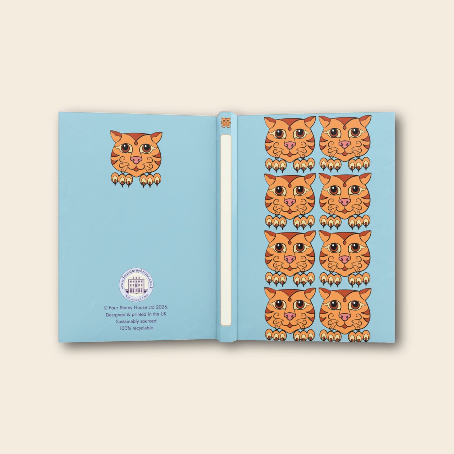 A5 Hardback notebook - Ginger Cat