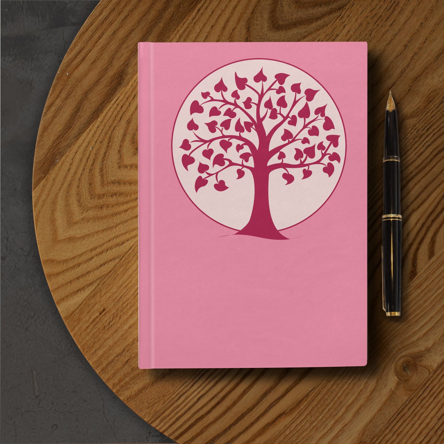 A5 Hardback notebook - Pink Tree