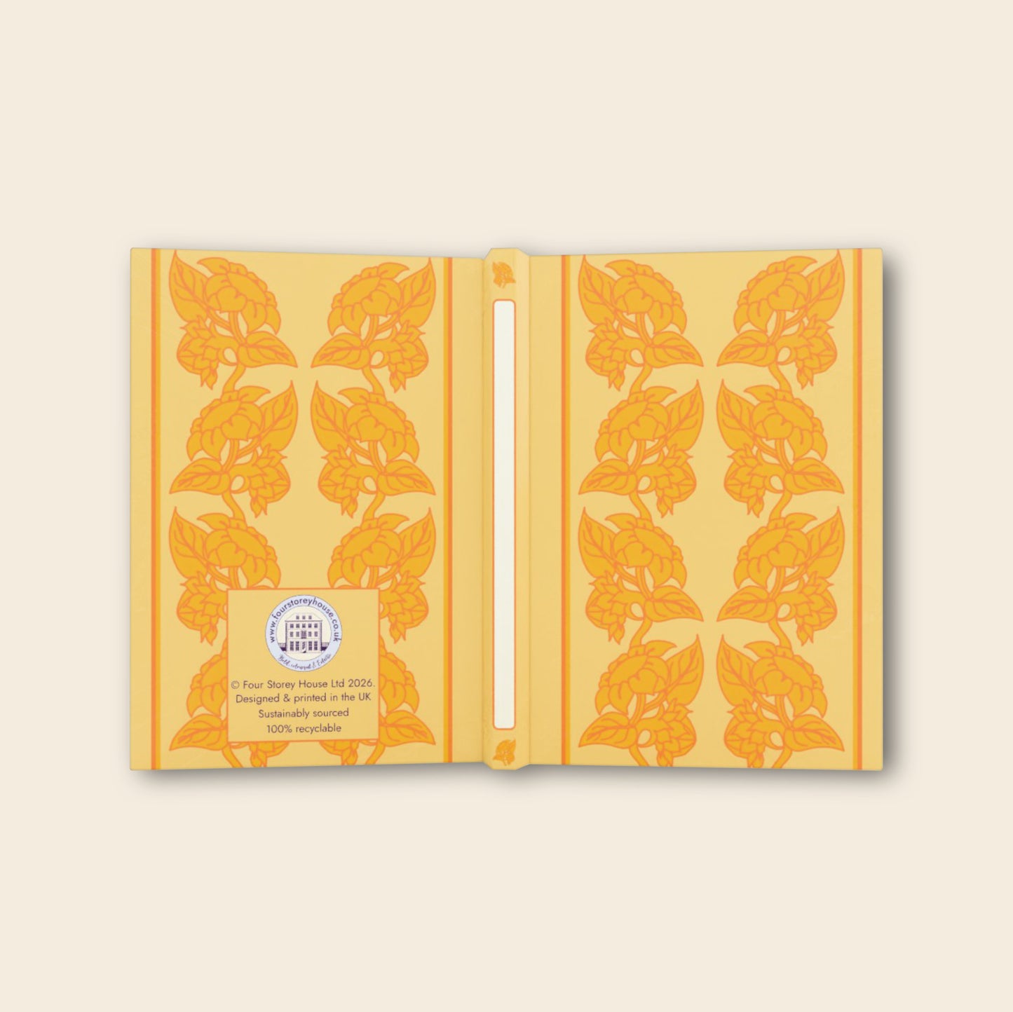 A5 Hardback notebook - Sunflowers in Yellow & Orange