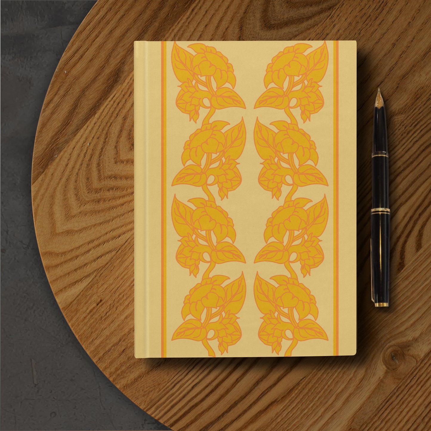 A5 Hardback notebook - Sunflowers in Yellow & Orange