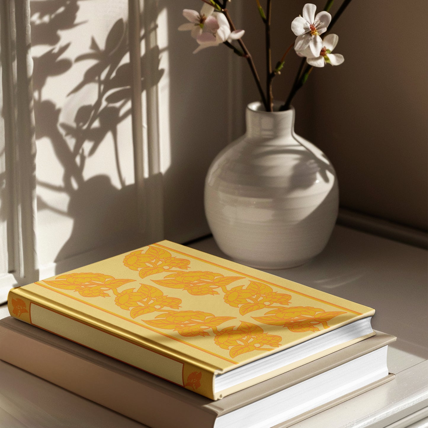 A5 Hardback notebook - Sunflowers in Yellow & Orange