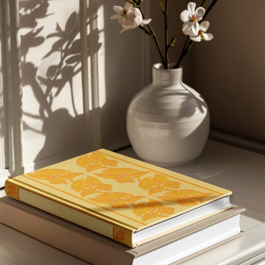 A5 Hardback notebook - Sunflowers in Yellow & Orange